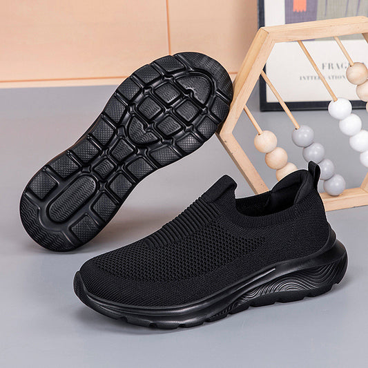 Leisure Sports Solid Color Soft-soled Running Shoes