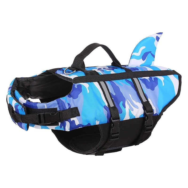 Chaleco salvavidas de natación con camuflaje creativo para mascotas