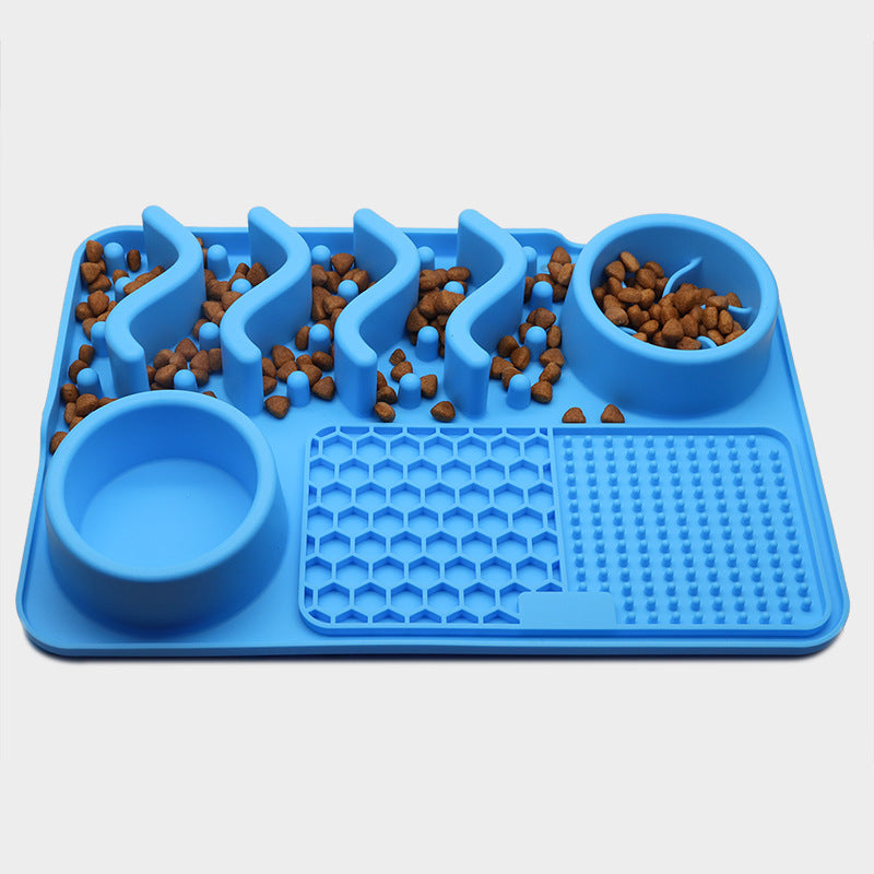 Hund Silikon Leckpad Haustier Leckmatte Silikon Geruchsmatte Multifunktionale Futterschüssel Haustierzubehör