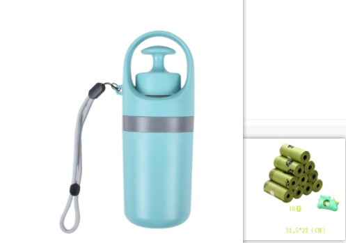 Tragbarer leichter Hundekot-Schaufel mit integriertem Kotbeutelspender, Acht-Klaue-Schaufel für Haustier-Toilettenpicker, Haustierprodukte