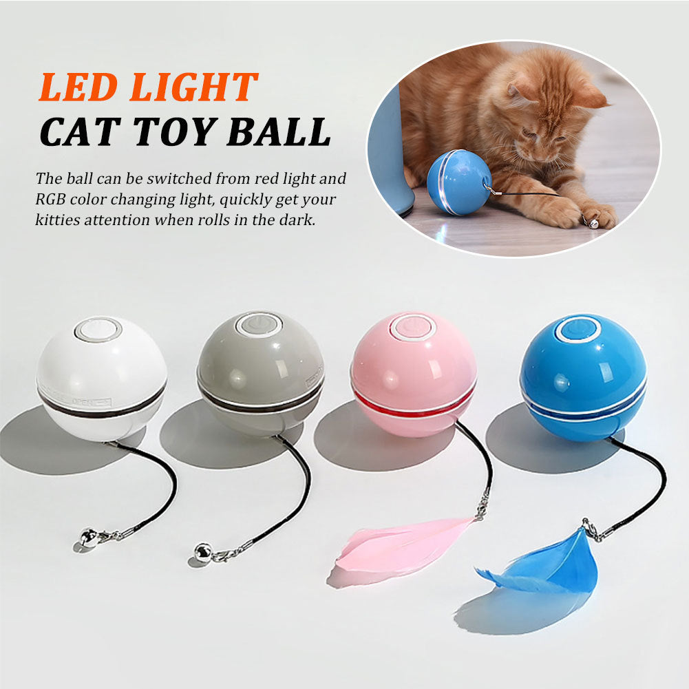 كرة قطط مضحكة ليزر LED ملونة