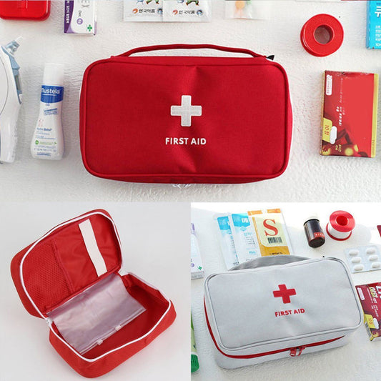 Leere große Erste-Hilfe-Set Medikamente Outdoor Camping Überlebenshandtasche Notfallsets Reise Medizinische Tasche Tragbare Aufbewahrungstasche Rot