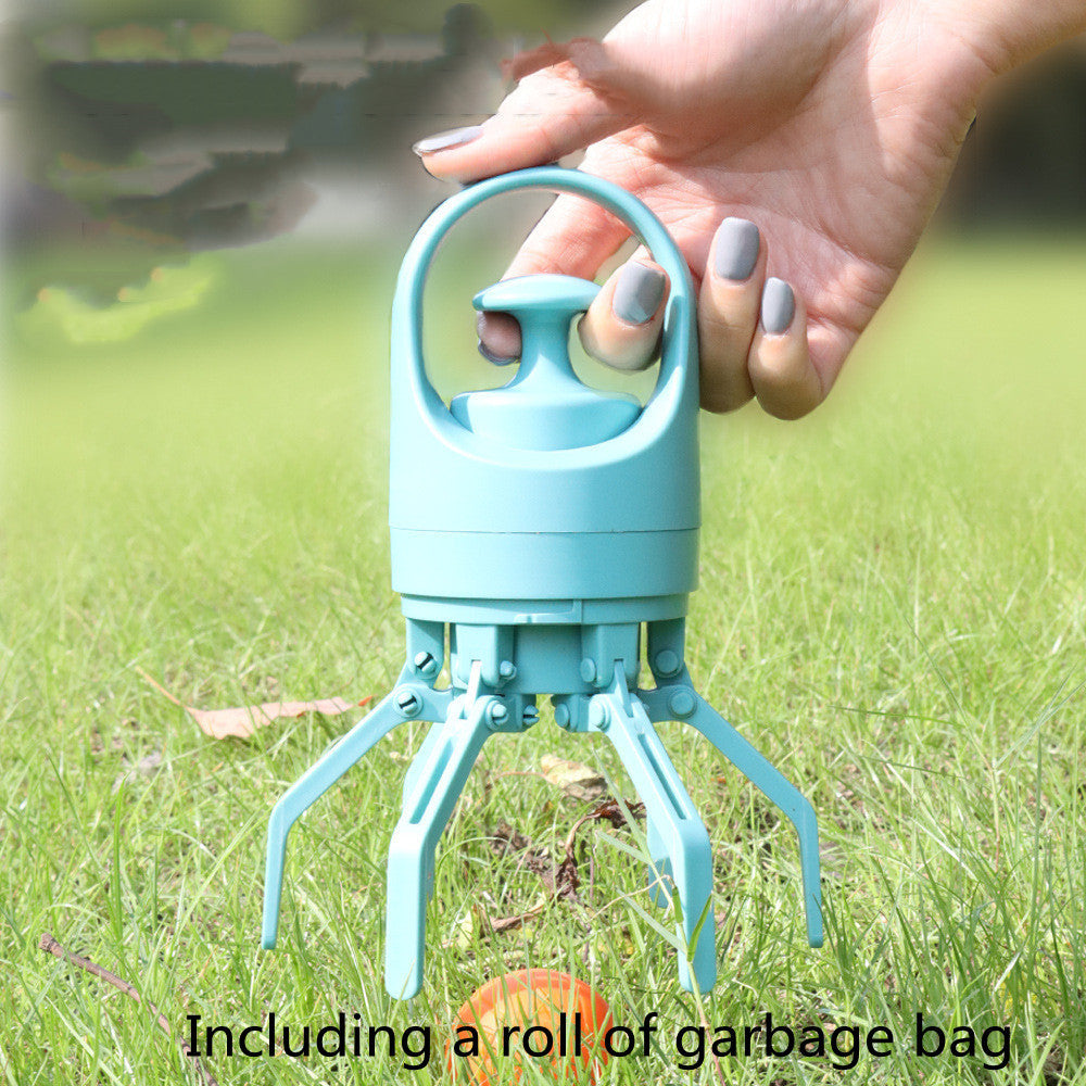 Tragbarer leichter Hundekot-Schaufel mit integriertem Kotbeutelspender, Acht-Klaue-Schaufel für Haustier-Toilettenpicker, Haustierprodukte