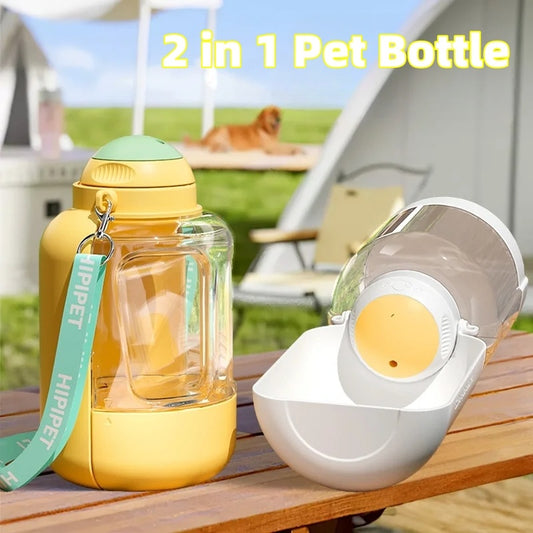 2 In 1 Hund Große Kapazität Haustiere Aus Trinktopf Katze Wasser Spender Tragbecher Wasser Und Futter Integrierte Schüssel Haustierprodukte