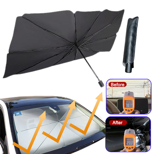 Faltbare Auto-Windschutzscheiben-Sonnenschutzschirm UV-Schutz Wärmeisolierung Parasol Auto-Frontscheibenabdeckung Innenraumprotektor Sommer-Gadgets