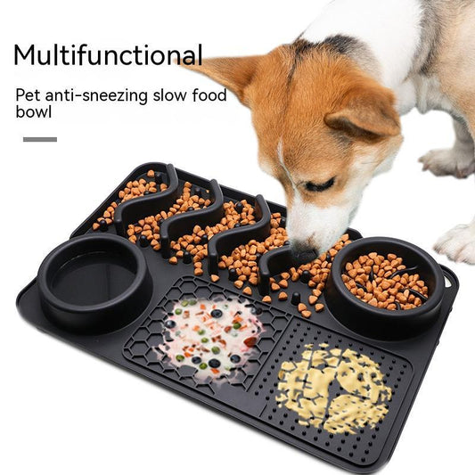Hund Silikon Leckpad Haustier Leckmatte Silikon Geruchsmatte Multifunktionale Futterschüssel Haustierzubehör