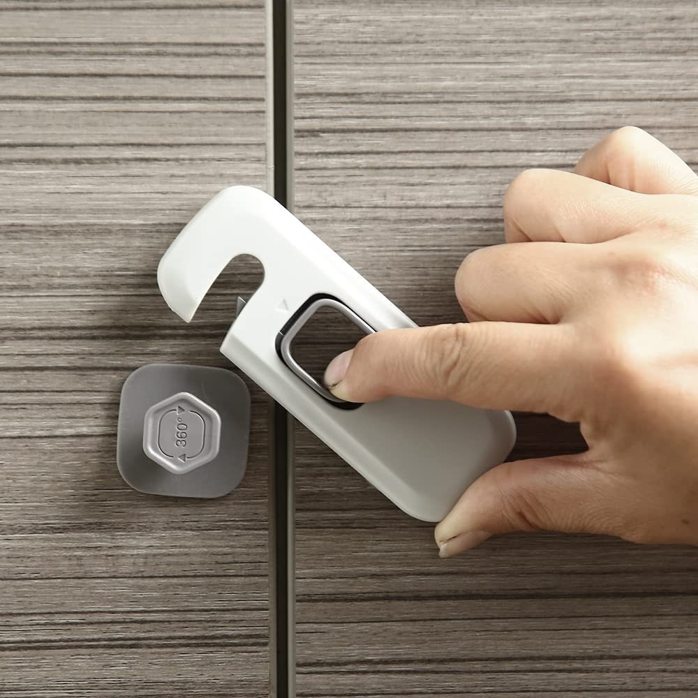 Cerradura de refrigerador para el hogar, cerradura de seguridad para puerta de refrigerador y congelador, cerradura de seguridad para gabinete para niños pequeños, cerradura de seguridad para bebés