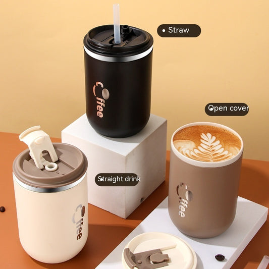 304 Edelstahl Kaffeetasse Doppelte Isolierung Schönes Aussehen Tragbar für das Auto