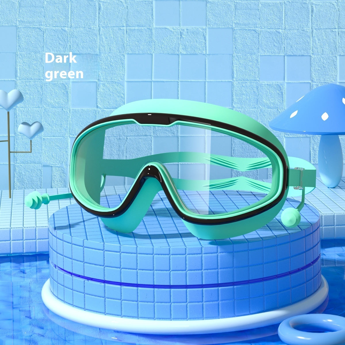 Schwimmbrille Große Rahmen Wasserdicht Anti-Beschlag Schwimmbrille