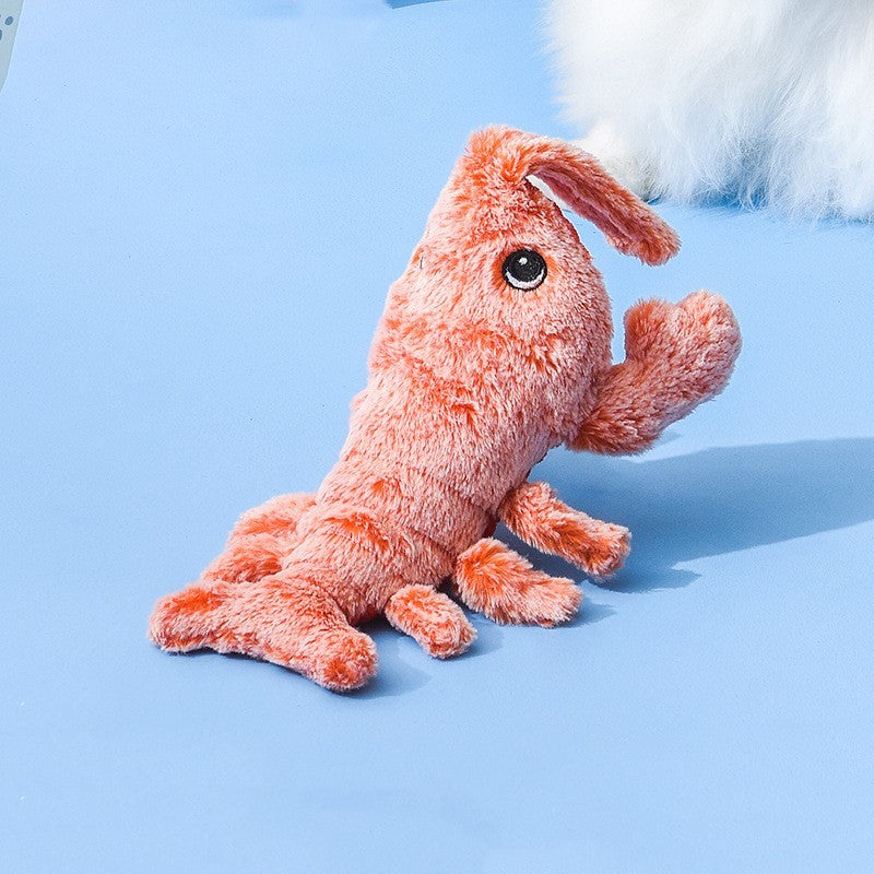 Haustier Spielzeug Elektrische Springende Garnele USB Aufladung Simulation Hummer Lustiges Katzen Plüsch Haustier Spielzeug