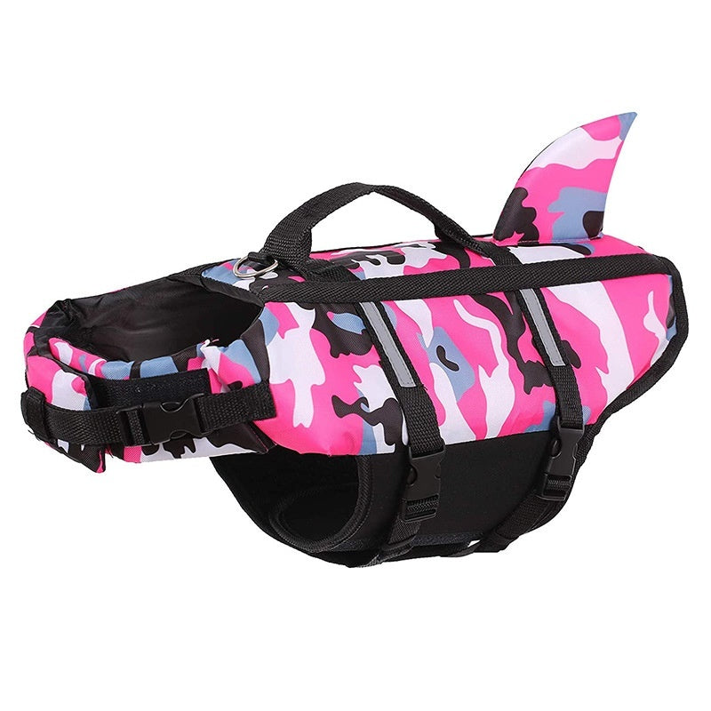 Chaleco salvavidas de natación con camuflaje creativo para mascotas