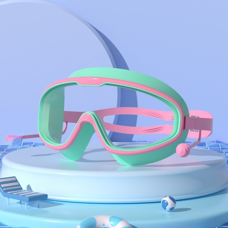 Schwimmbrille Große Rahmen Wasserdicht Anti-Beschlag Schwimmbrille