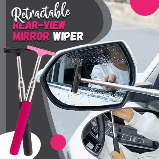 Auto Rückspiegel Wischer Ausziehbar Tragbar Regen Reinigungsbedarf Rückspiegel Wasser Entferner Glas Regen Reinigungswerkzeug