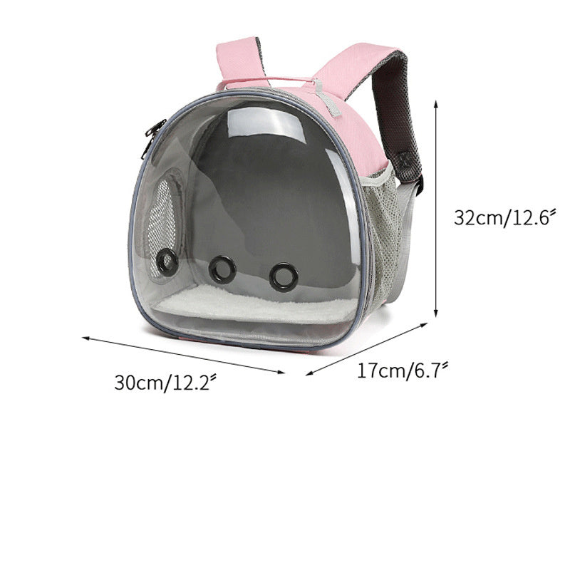 Haustier-Rucksack Hamster-Tragetasche Transparent Kleine Tiertragetasche Meerschweinchen-Rucksack Zuckergleiter Frettchen Haustiertasche Kaninchen Käfig