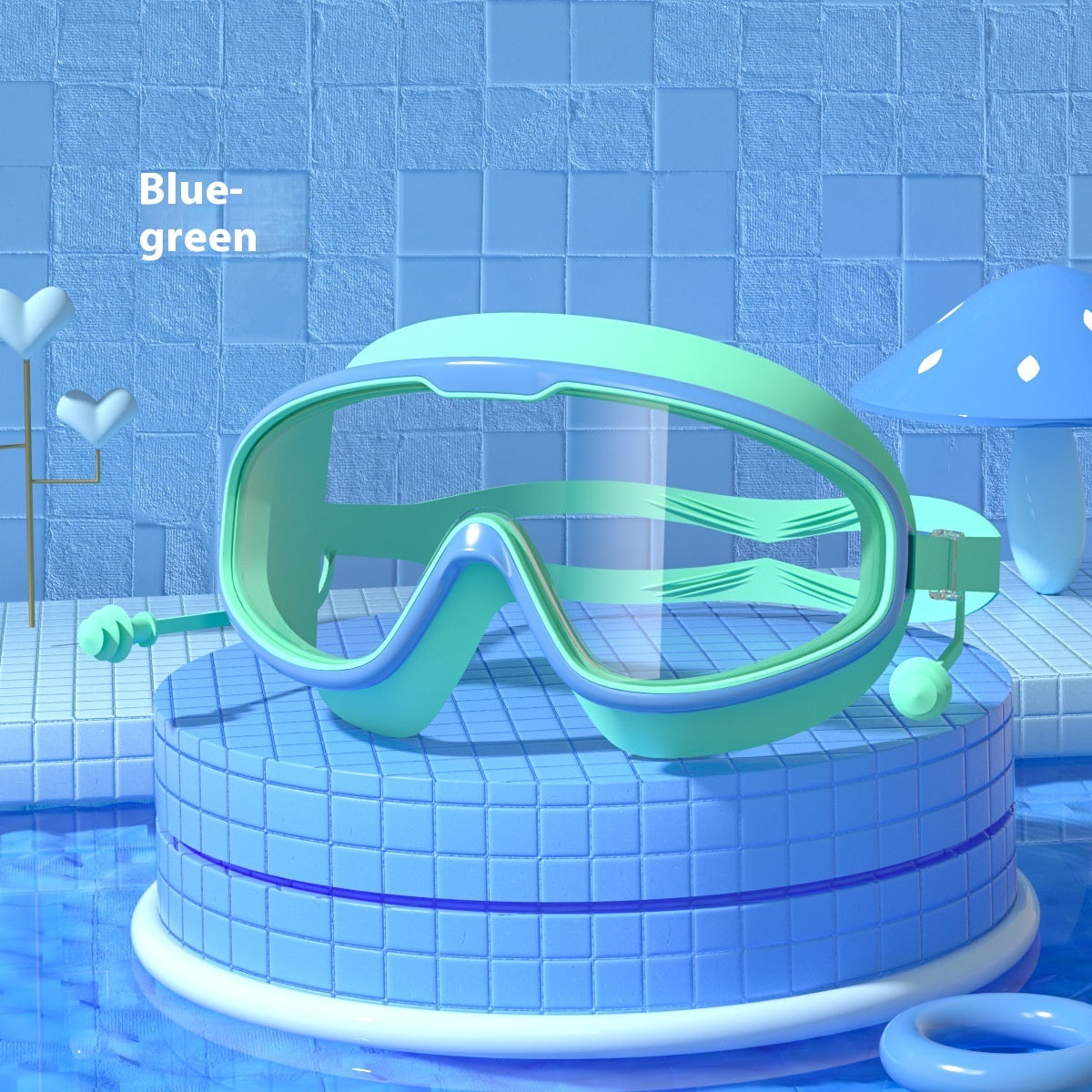 Schwimmbrille Große Rahmen Wasserdicht Anti-Beschlag Schwimmbrille