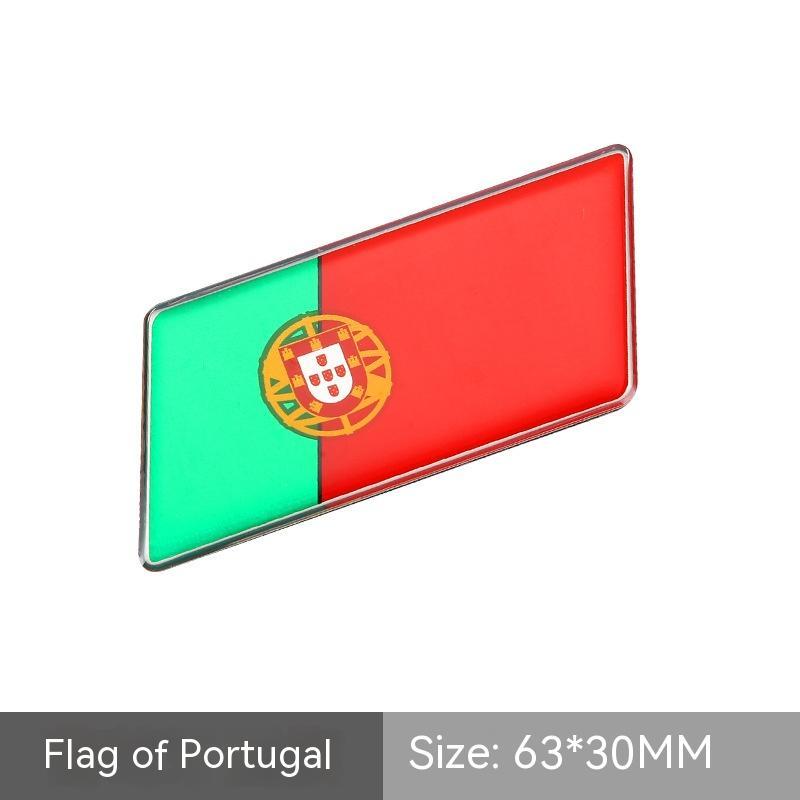 Nationalflagge Auto Aufkleber Metall Kristall Schwanzanhänger