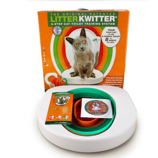 Katzenstreu Toilette Sitz Toilettentrainer Kwitter